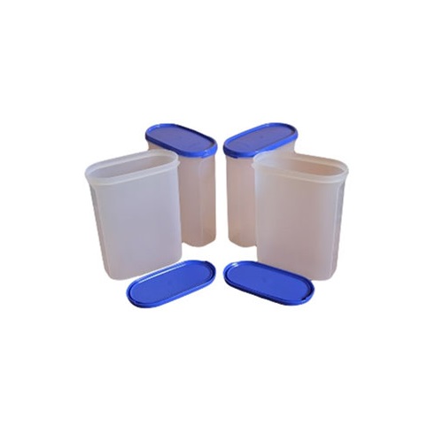 Tupperware Modular Mates Oval 2 Container Set, 1.1 Litres, 4-Pieces