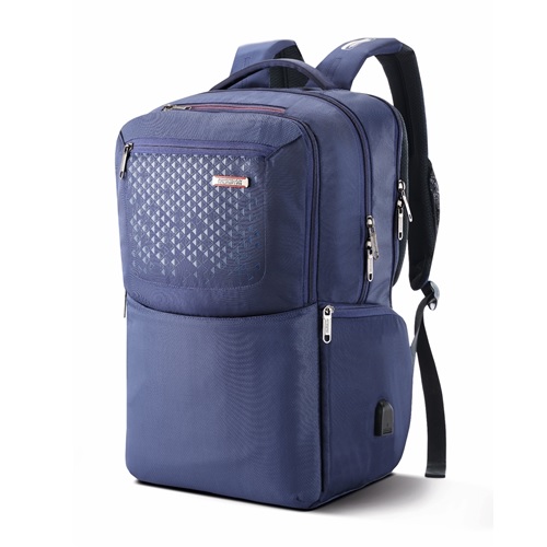 American Tourister Logix Nxt Laptop Backpack 01 Navy Blue